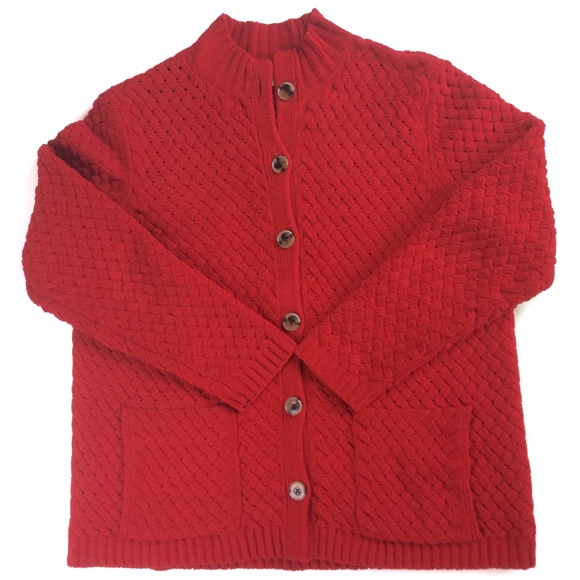 J. Jill Chenille Basket Weave Cardigan - Picture 3 of 8